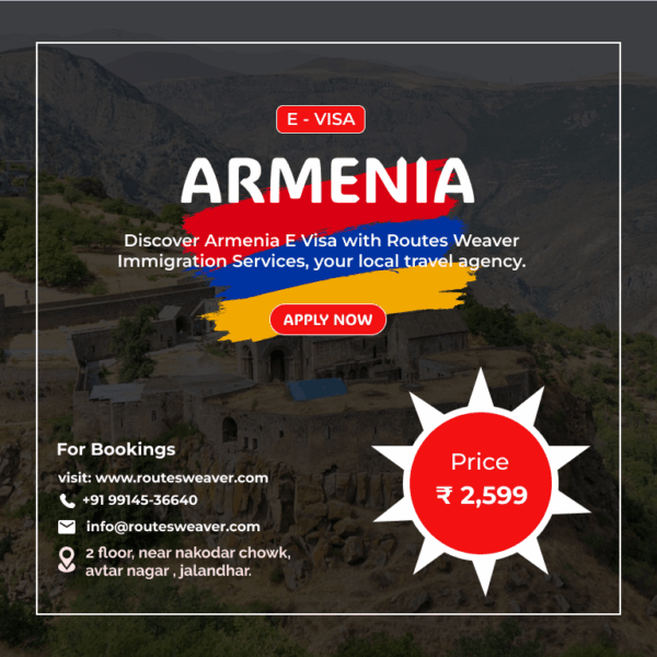Armenia E Visa for Indians